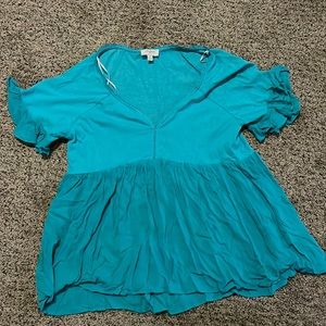 Teal blouse
